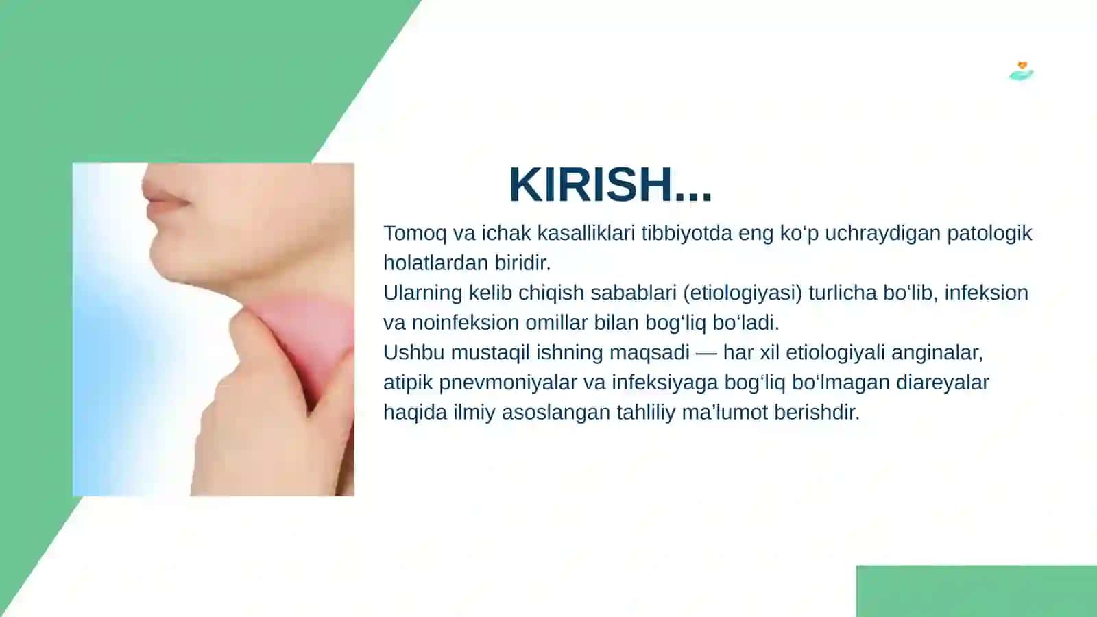 Har xil etiologiyali anginalar va infeksiyaga bog‘liq bo‘lmagan kasalliklar 2