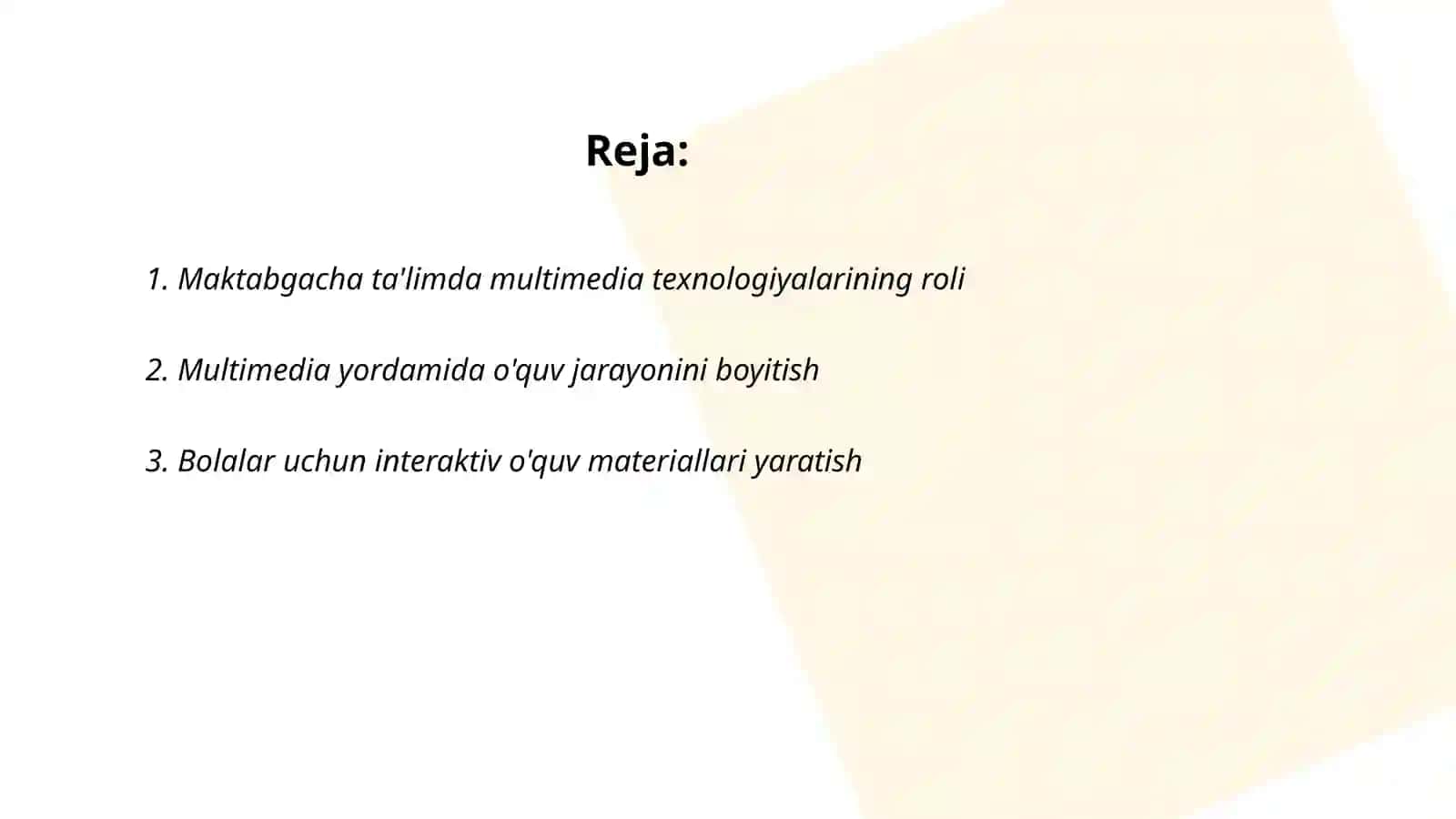 Maktabgacha ta’lim tashkilotlarida multimediani joriy etish 2