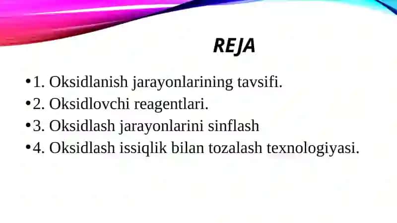 Oksidlanishjarayonlari 2