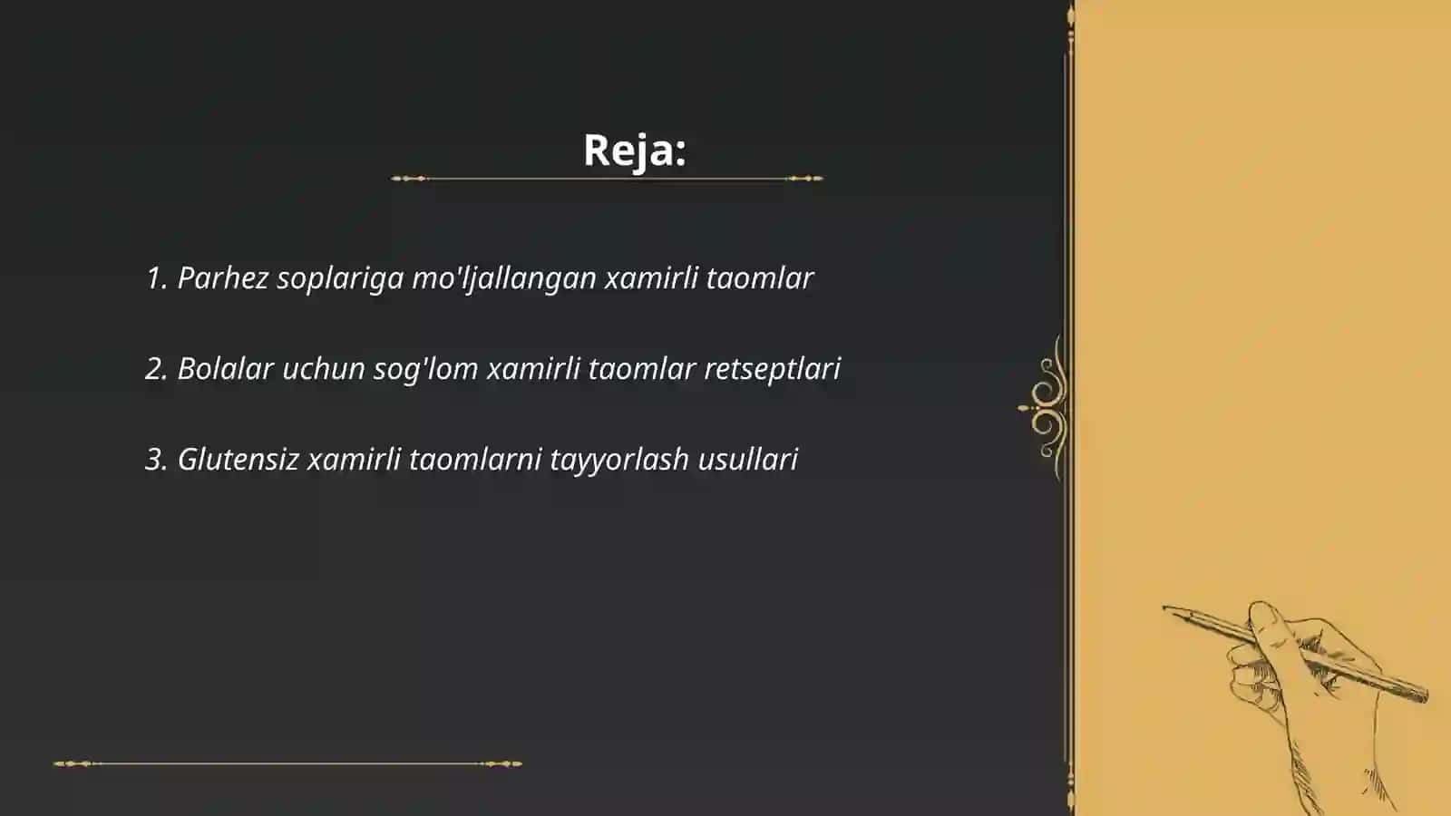 Bolalar va parhez ovqatlanishda xamirli taomlar tayyorlash 2
