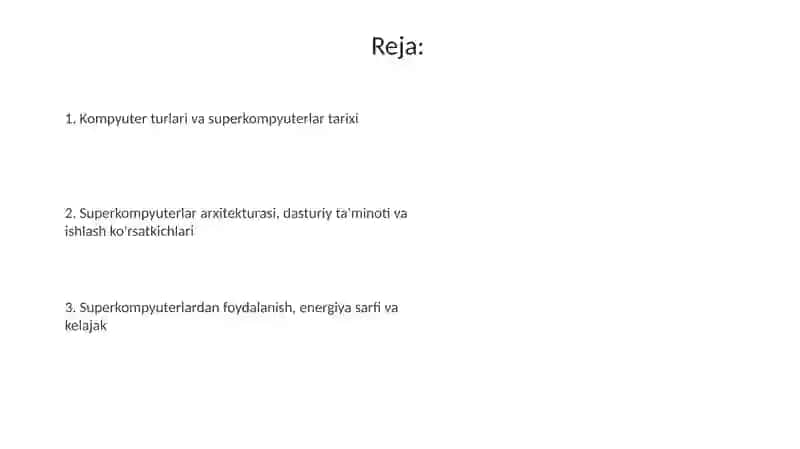 Kompyuter turlari va superkompyuterlar 2