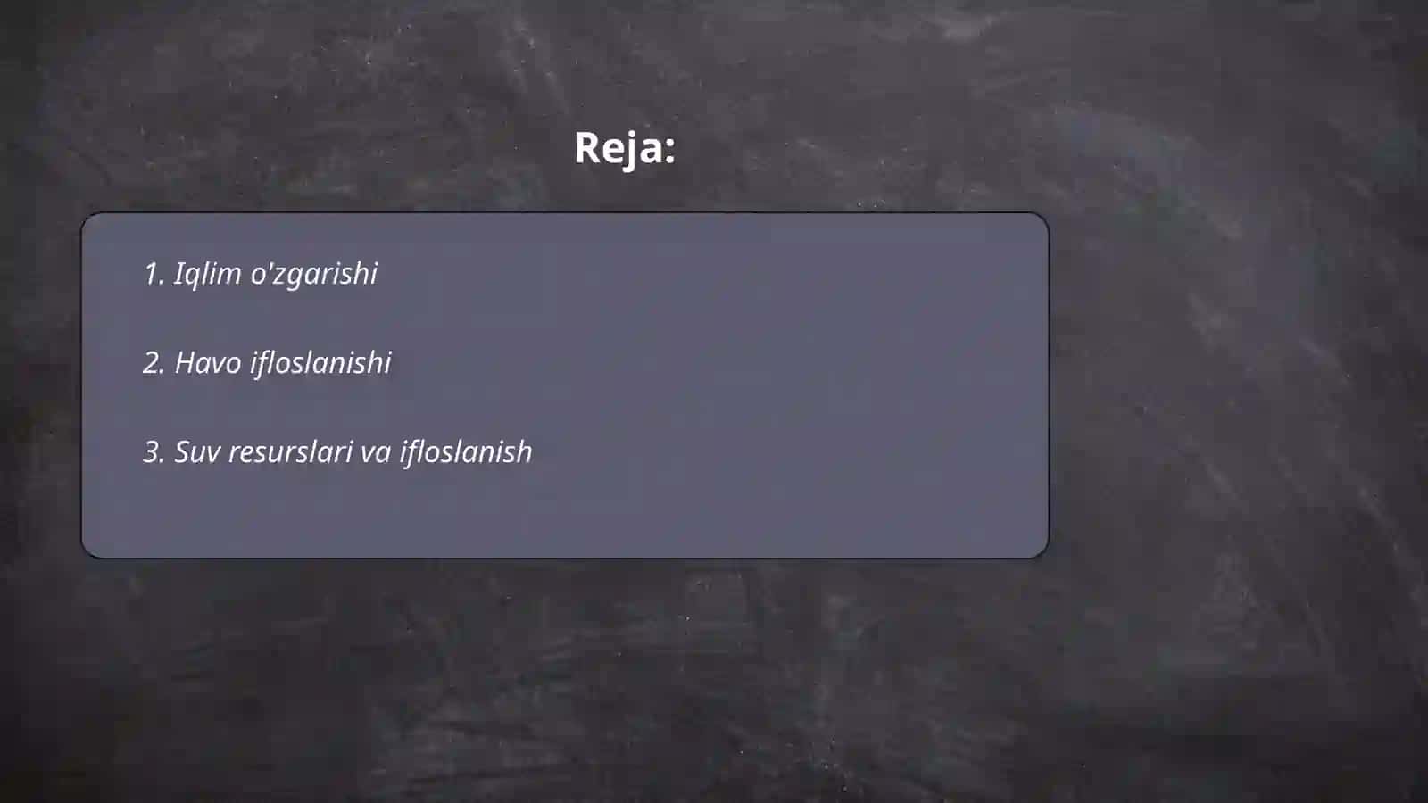 Atrof muhit omillari 2