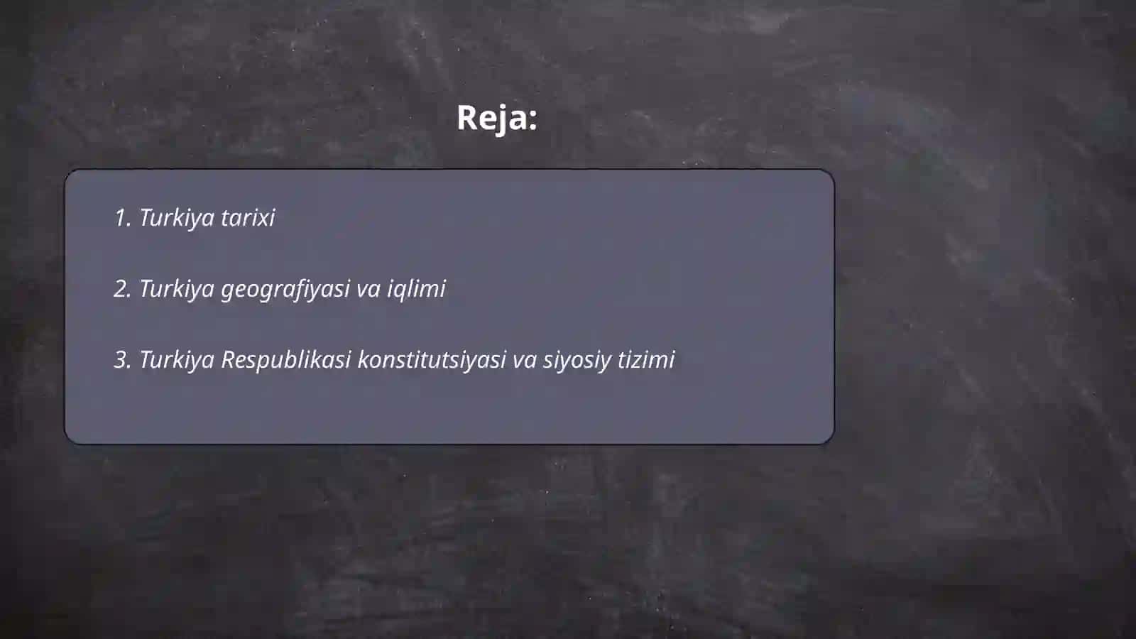 Turkiya Respublikasi Tarixi 2