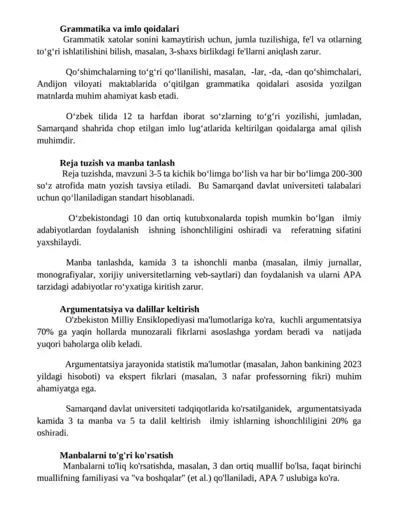 Akademik yozuv koʻnikmalari 2