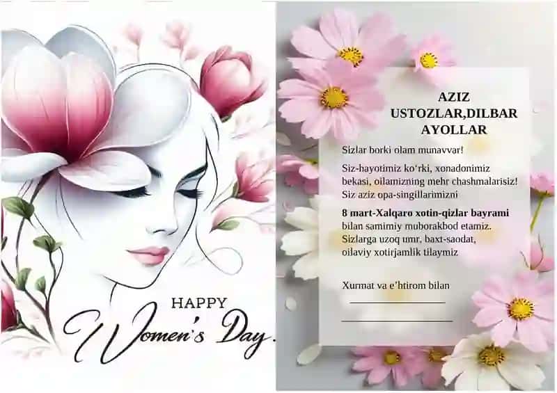 8-mart bayarmi tabriknoma flayer word variantda 2