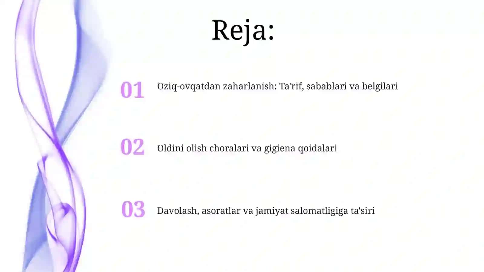 Ovqatdan zaharlanish va uni oldini olish choralari 2