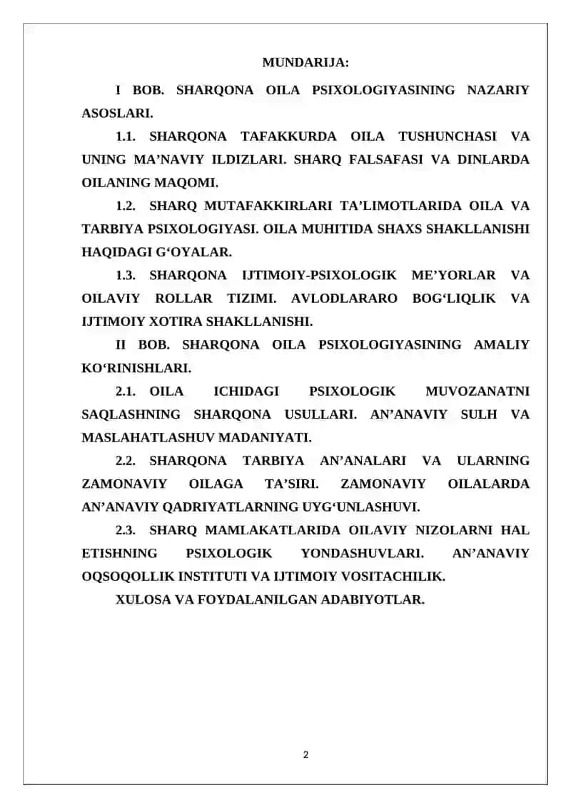OILA PSIXOLOGIYASINING SHARQONA QARASHLARI 2