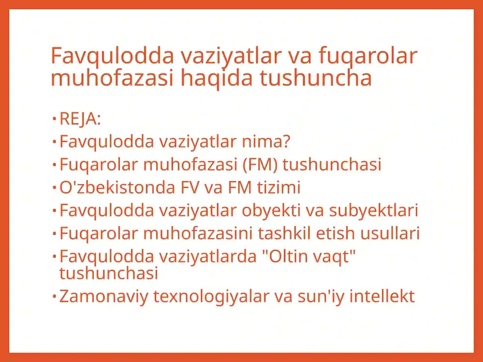 Favquloddavaziyatlar va fuqarolar muhofazasi haqida tushuncha 2
