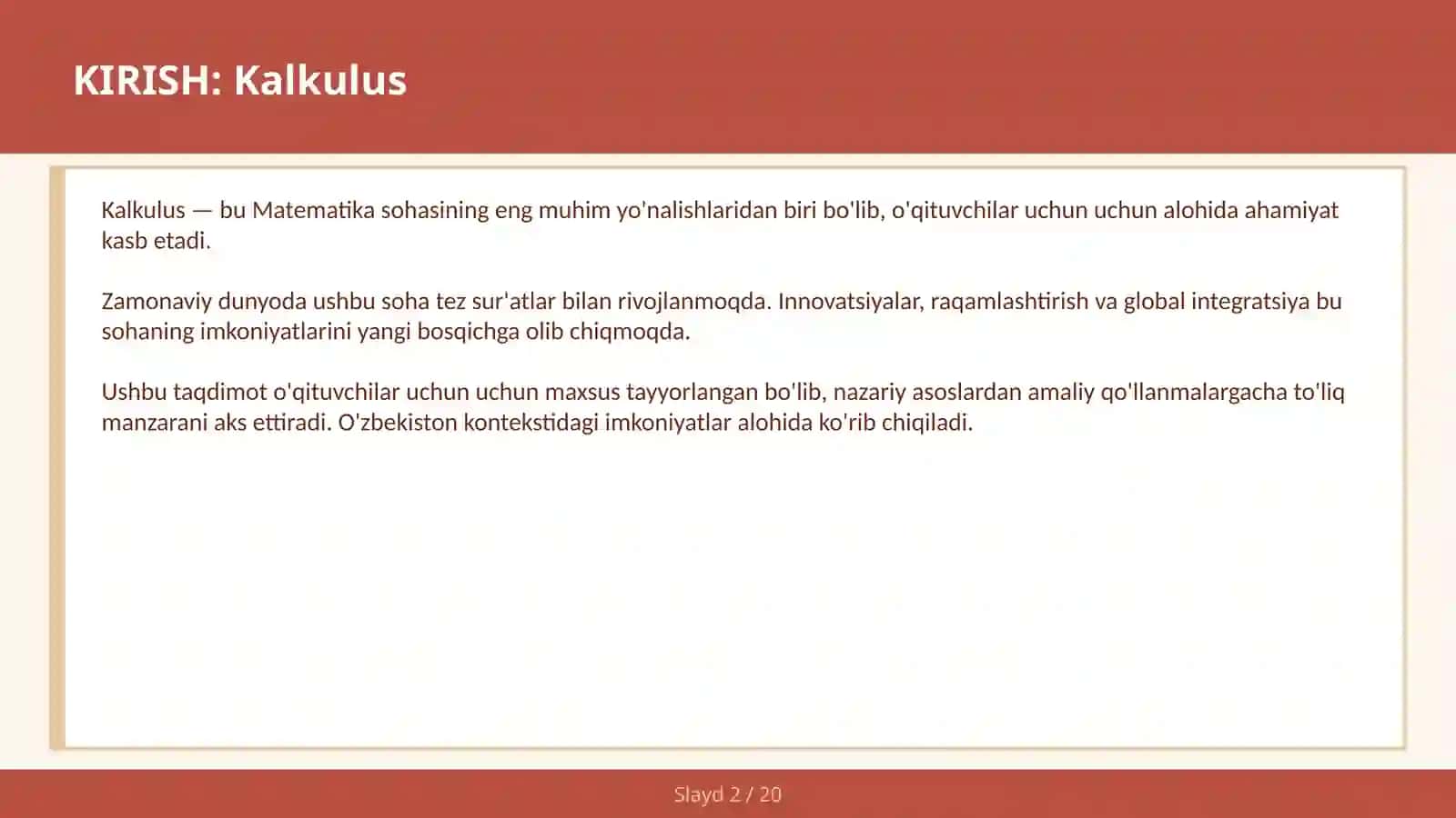 Kalkulus 2