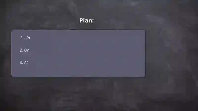 Preposition of place 2