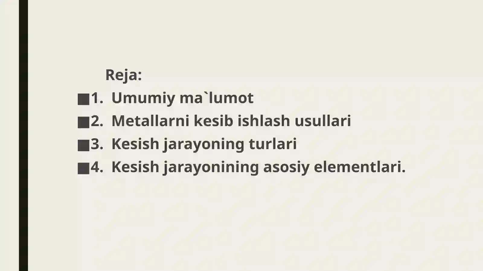 Metallarni kesib ishlash frezalash dastgohi 2