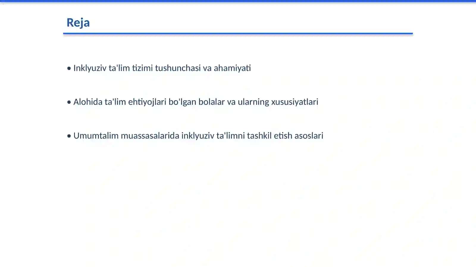 Alohida ta'lim ehtiyojlari bulgan bolalarni oqitish uchun inklyuzif ta'lim tizimi 2