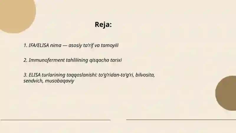 IFA(ELISA)Immunoferment tahlil reaksiyasi bilan tanishtirish 2