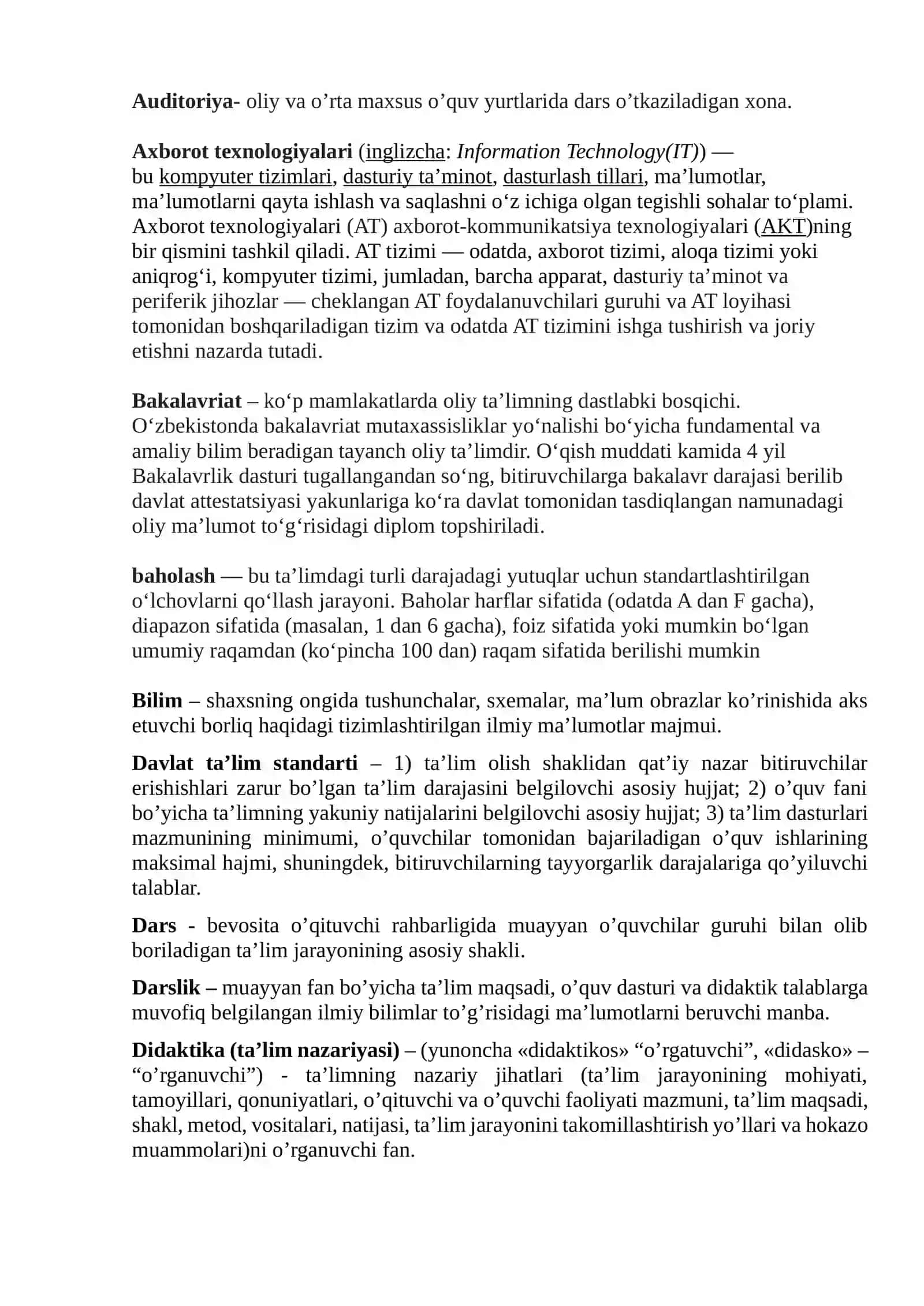 Bo’lajak o’qituvchilarni pedagogik faoliyatga tayyorlashda “mutaxassislikka kirish” fanining o’rni va ahamiyat 2
