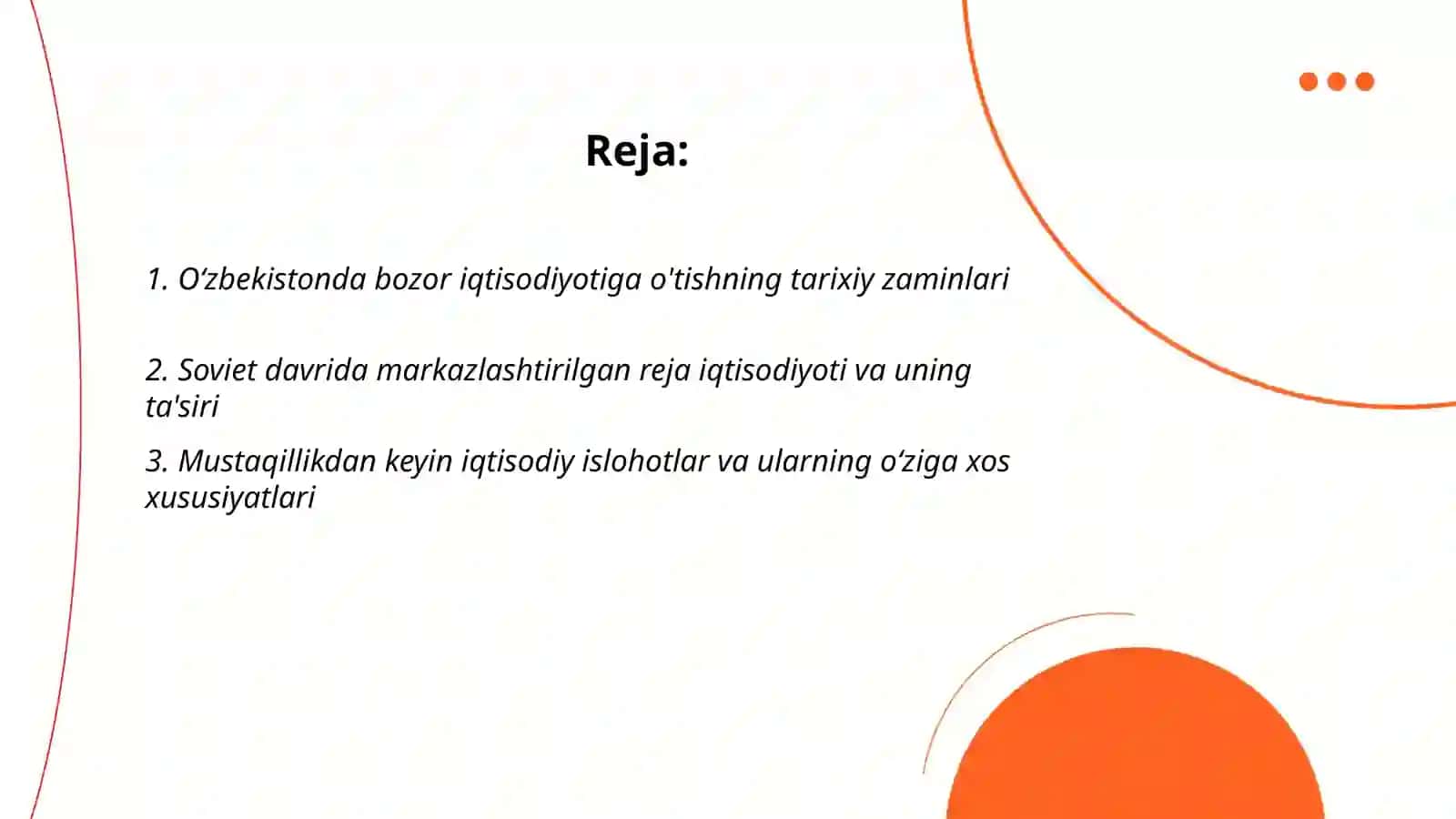 Oʻzbekistonda bozor iqtisodiyotiga o'tishning tarixiy zaminlari 2