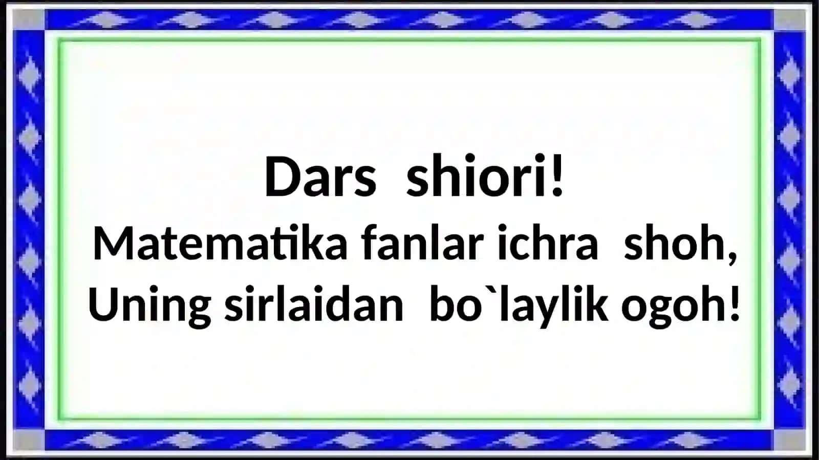 Uchxonalisonningxonabirliklariyig`indisi 2