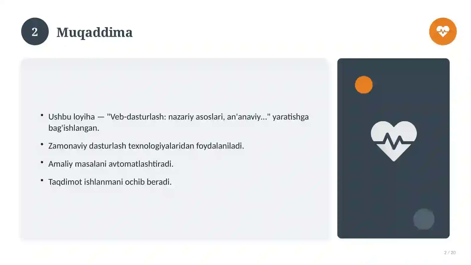 Veb-dasturlash: nazariy asoslari, an'anaviy yondashuvda 2
