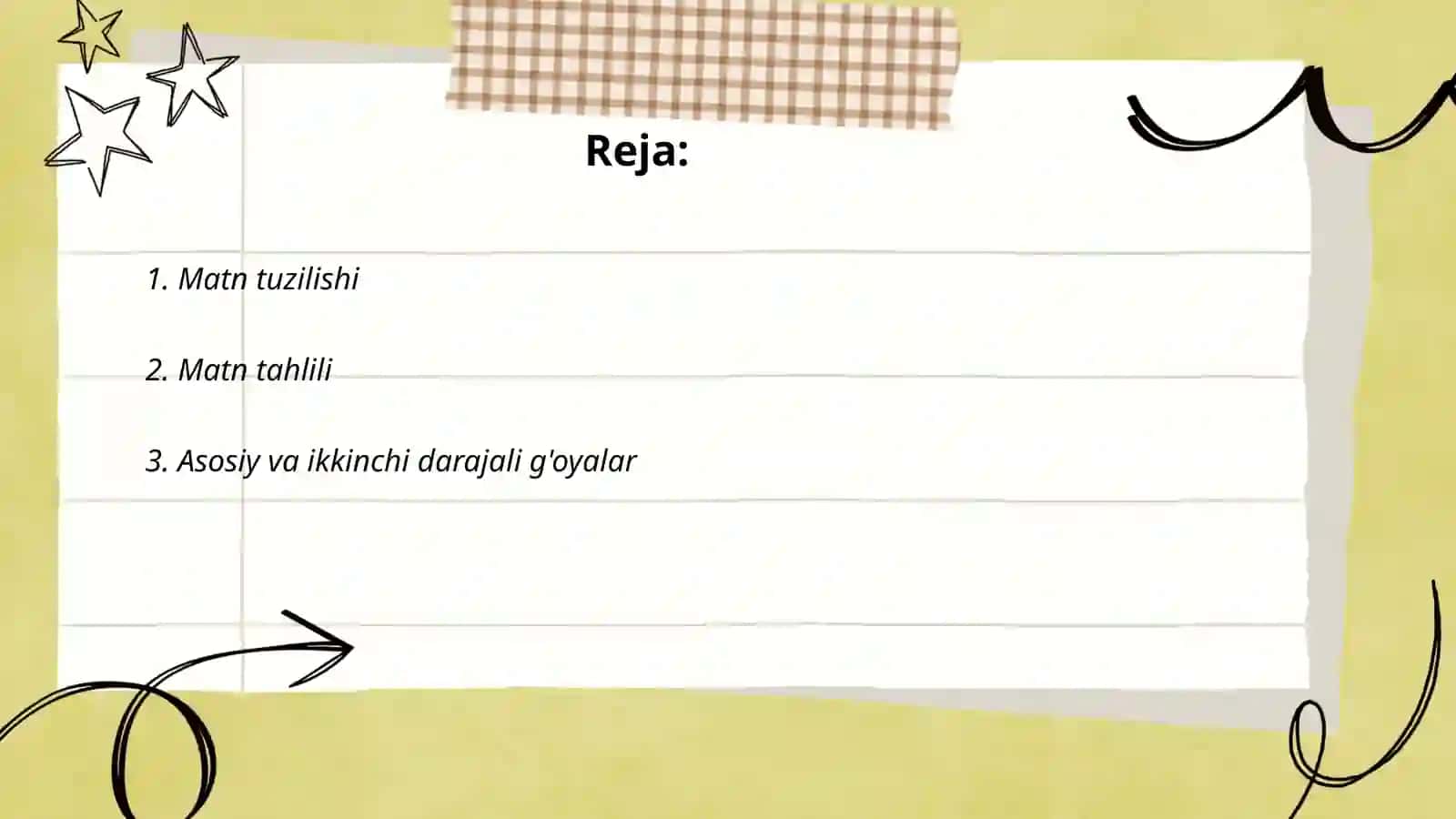 Õqish savodxonligi faning asosiy tushunchalari 2