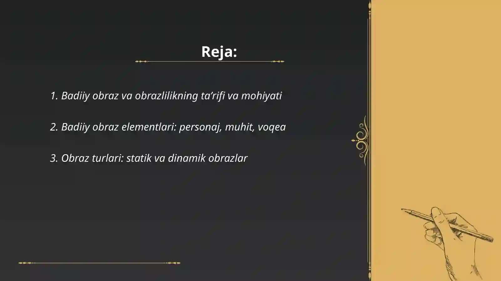Badiiy obraz va obrazlilik 2
