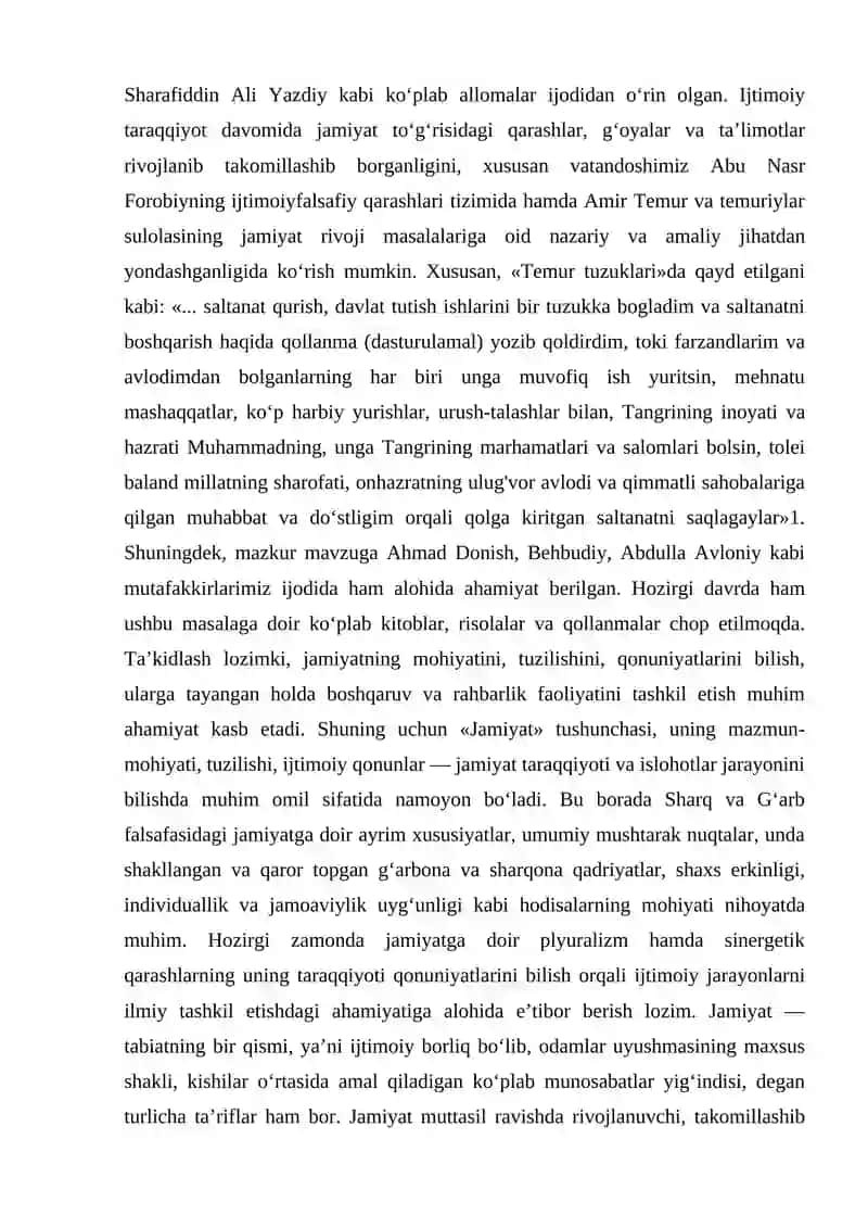 Jamiyat falsafasi 2