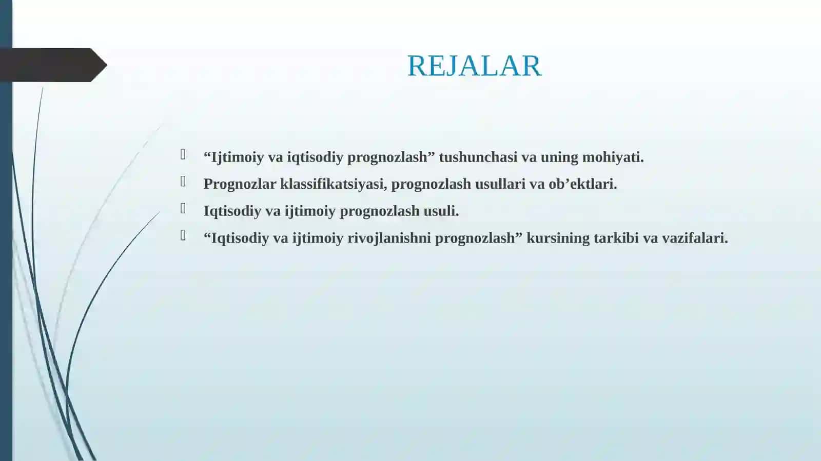 MAKROIQTISODIY PROGNOZLASHNING MOHIYATI, PREDMETI VA OBYEKTI 2
