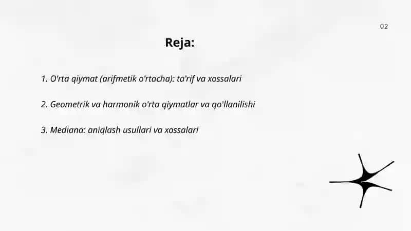 O'rta qiymat 2
