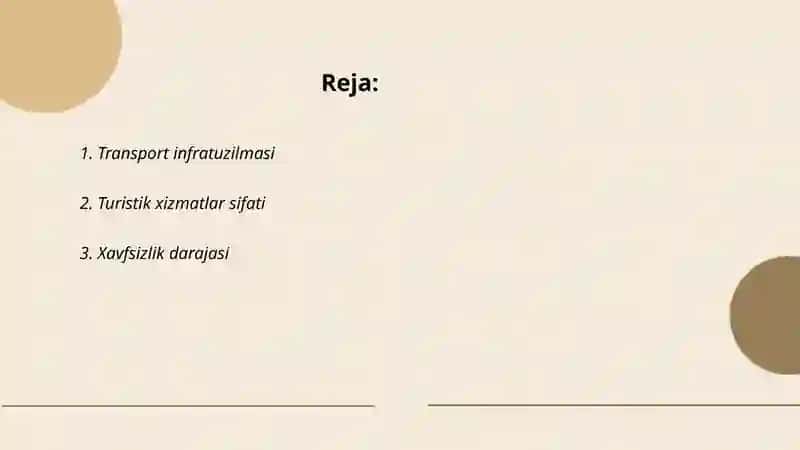 Turizmning rivojlanishida asosiy omillar 2