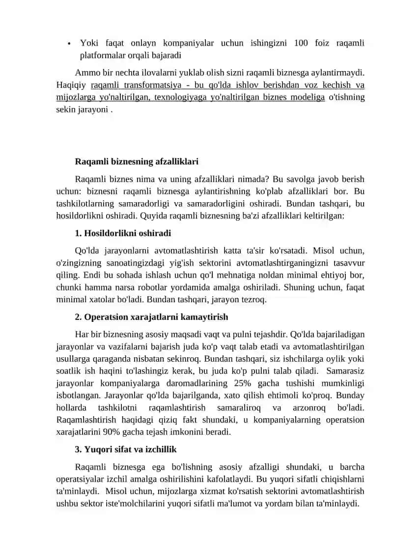 RAQAMLI BIZNES 2
