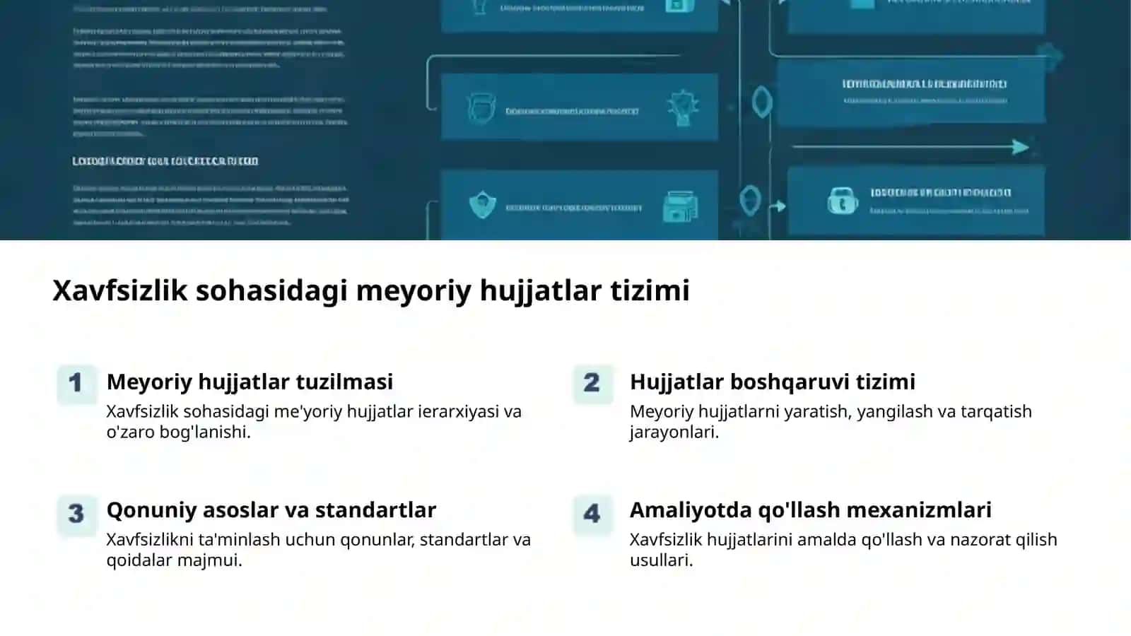 Xavfsizlik sohasidagi meyoriy hujjatlar tizimi 2