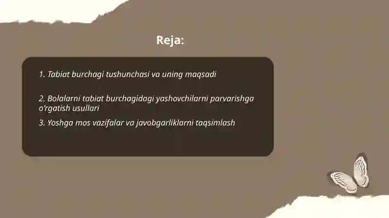 Bolalarda tabiat burchakgi yashavchilarni parvarish qilishga oʻrgatish 2