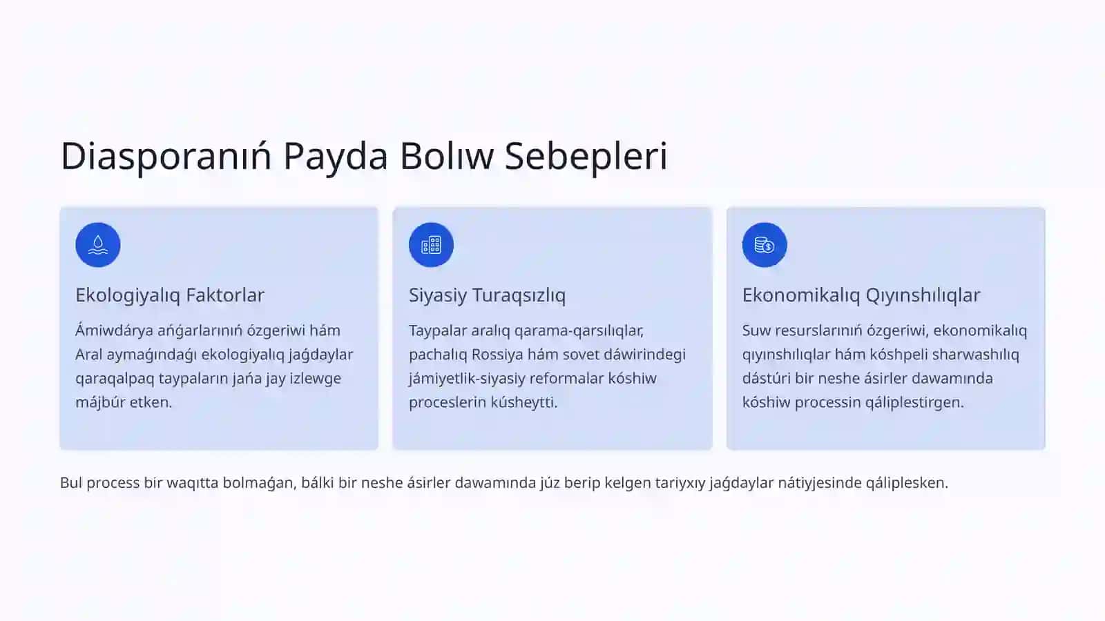 Qaraqalpaqstannan tısqarıdaǵı qaraqalpaqlar haqqında maǵlıwmatlar 2