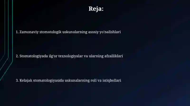 Zamonaviy stomatologika sbobuskunalar 2