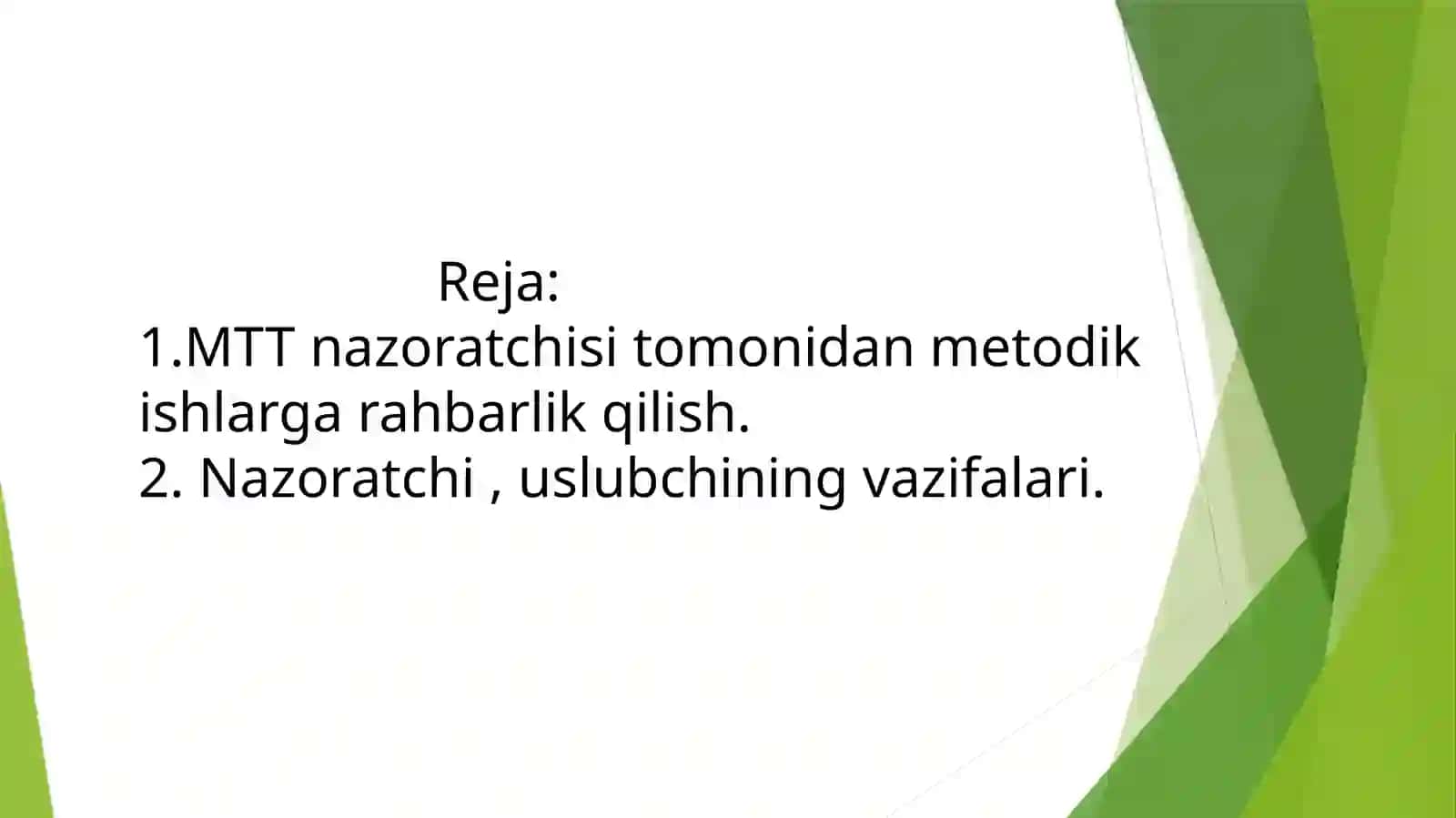 Maktabgacha ta’lim nazoratchisi tomonidan metodik ishlarga rahbarlik qilish 2
