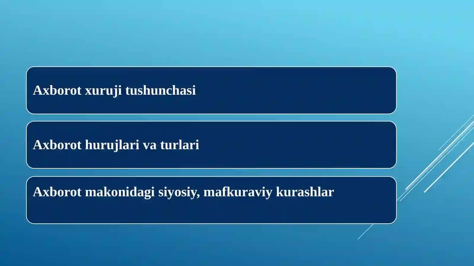 IJTIMOIY TARMOQLARDA AXBOROT XURUJLARI VA TAHDIDLAR 2