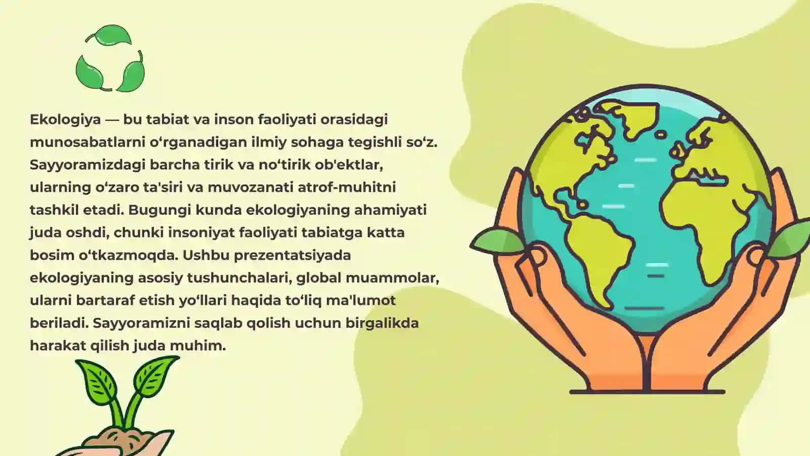 Ekologiya: Sayyoramiz Kelajagi 2