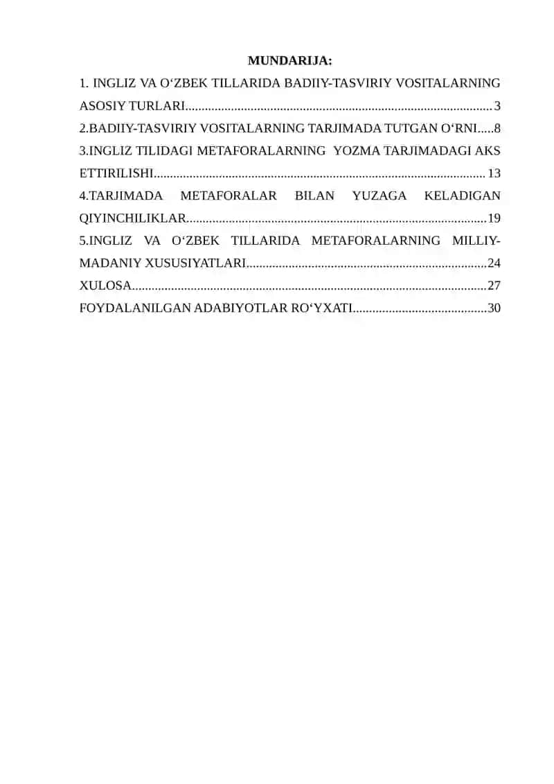 INGLIZ VA O‘ZBEK TILLARIDA METAFORALARNING YOZMA TARJIMASI MUAMMOLARI 2
