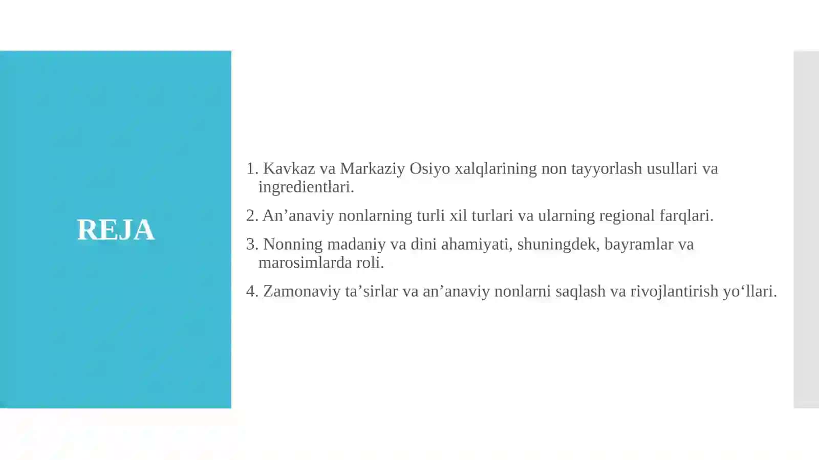 Kavkaz orti va Markaziy Osiyo xalqlarining anʼanaviy nonlari 2