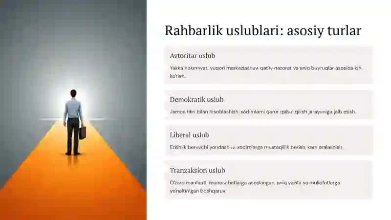Rahbarlik uslublarining tashkilot madaniyati va xodimlar xulq-atvoriga ta'siri 2