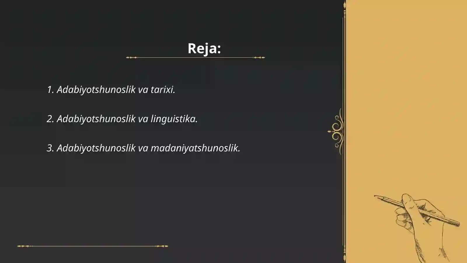 Adabiyotshunoslikning yordamchi sohalari 2