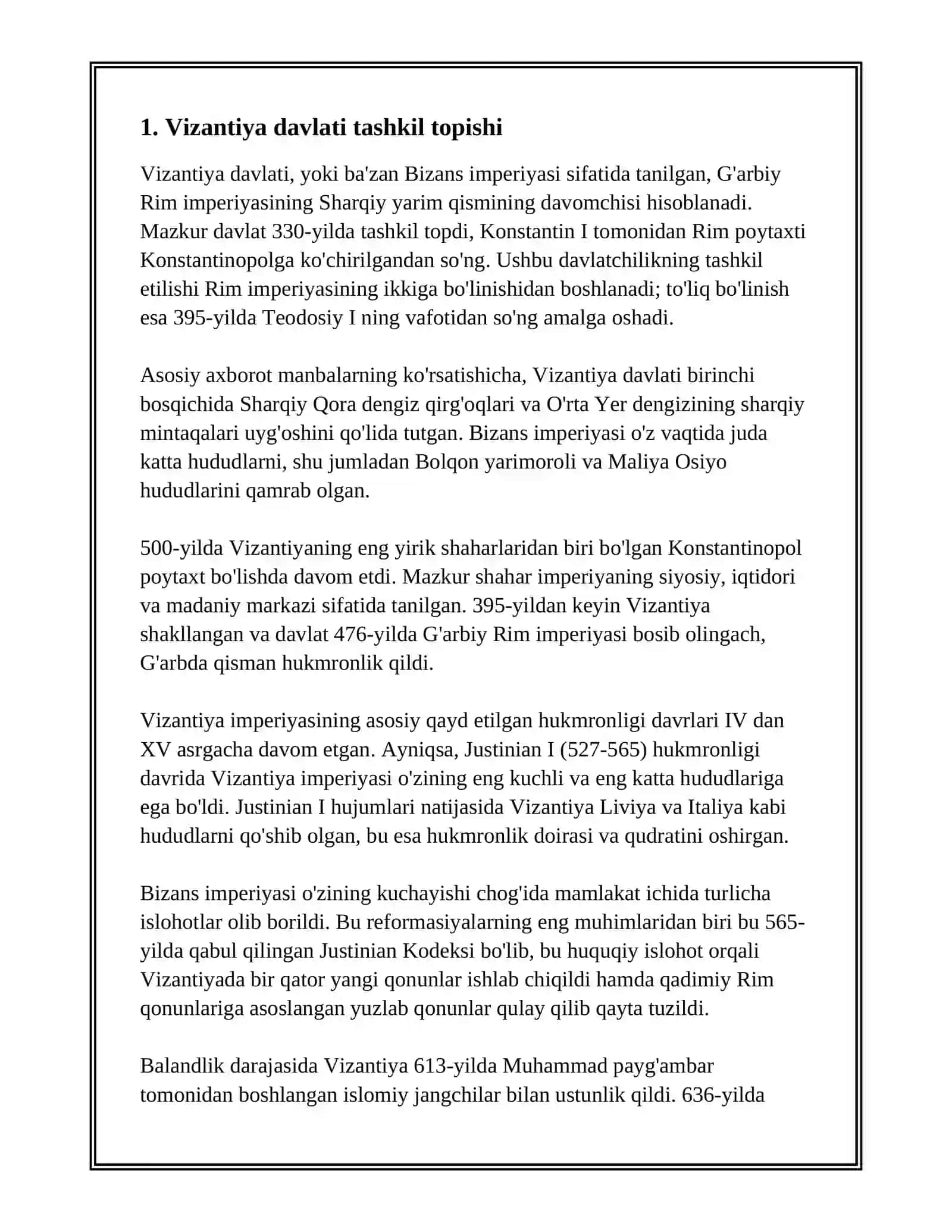 VIZANTIYA DAVLATI VA HUQUQI 2