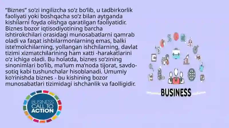 Biznes so'zining tarjimai 2