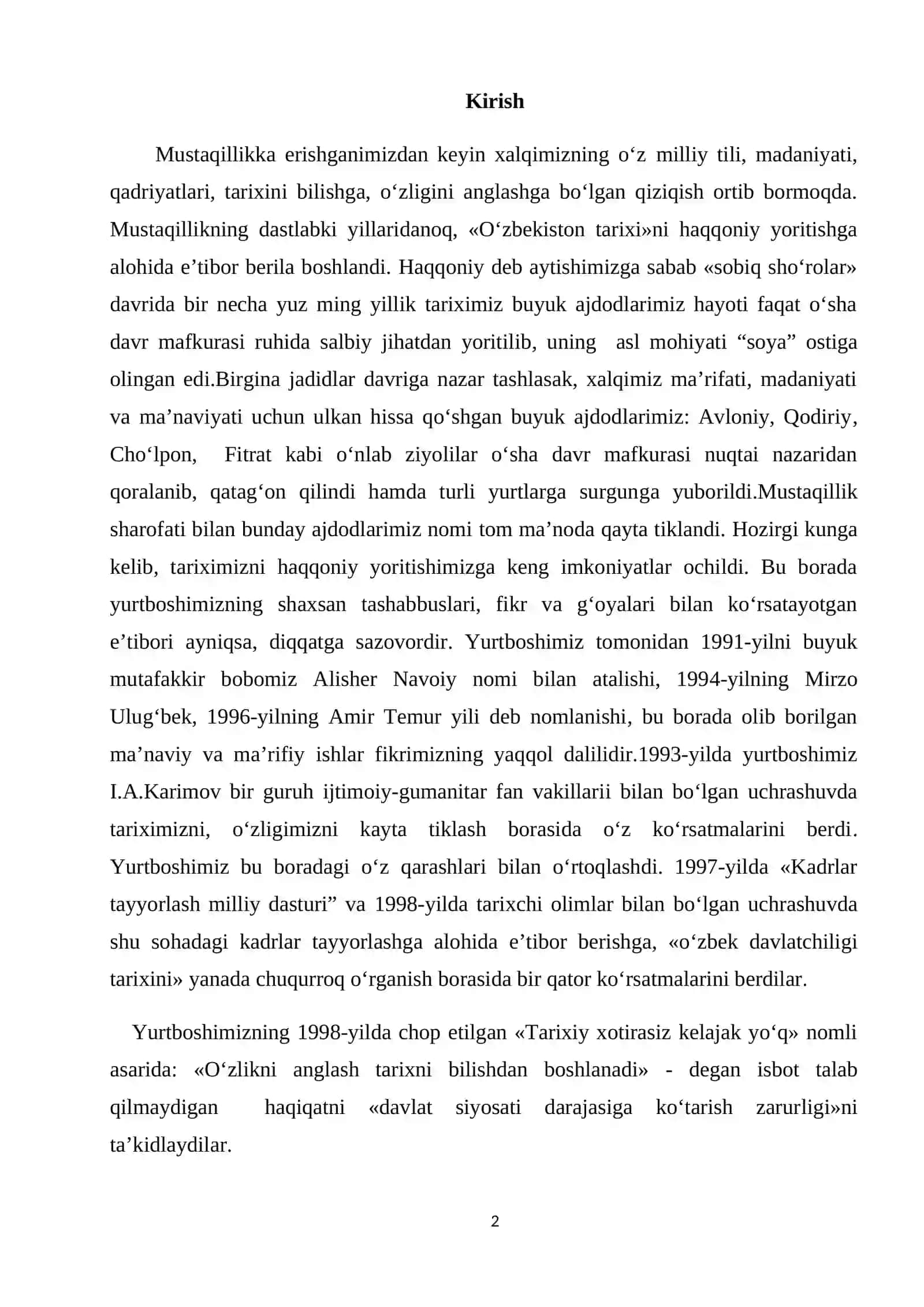 Kasb-hunar kollej amaliy san`at darslarida ko’rgazma tayyorlash. Bitiruv malakaviy ishi. Kurs ishi 2