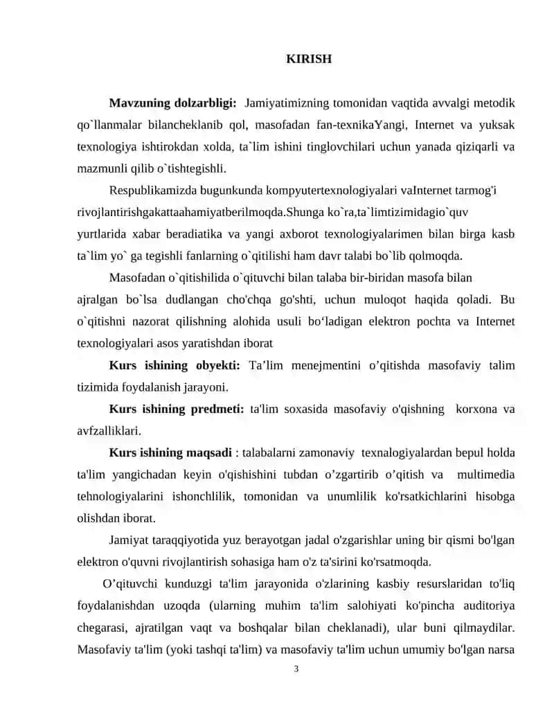 TA’LIM MENEJMENTINI O’QITISHDA MASOFAVIY TA’LIMDAN FOYDALANISH 2