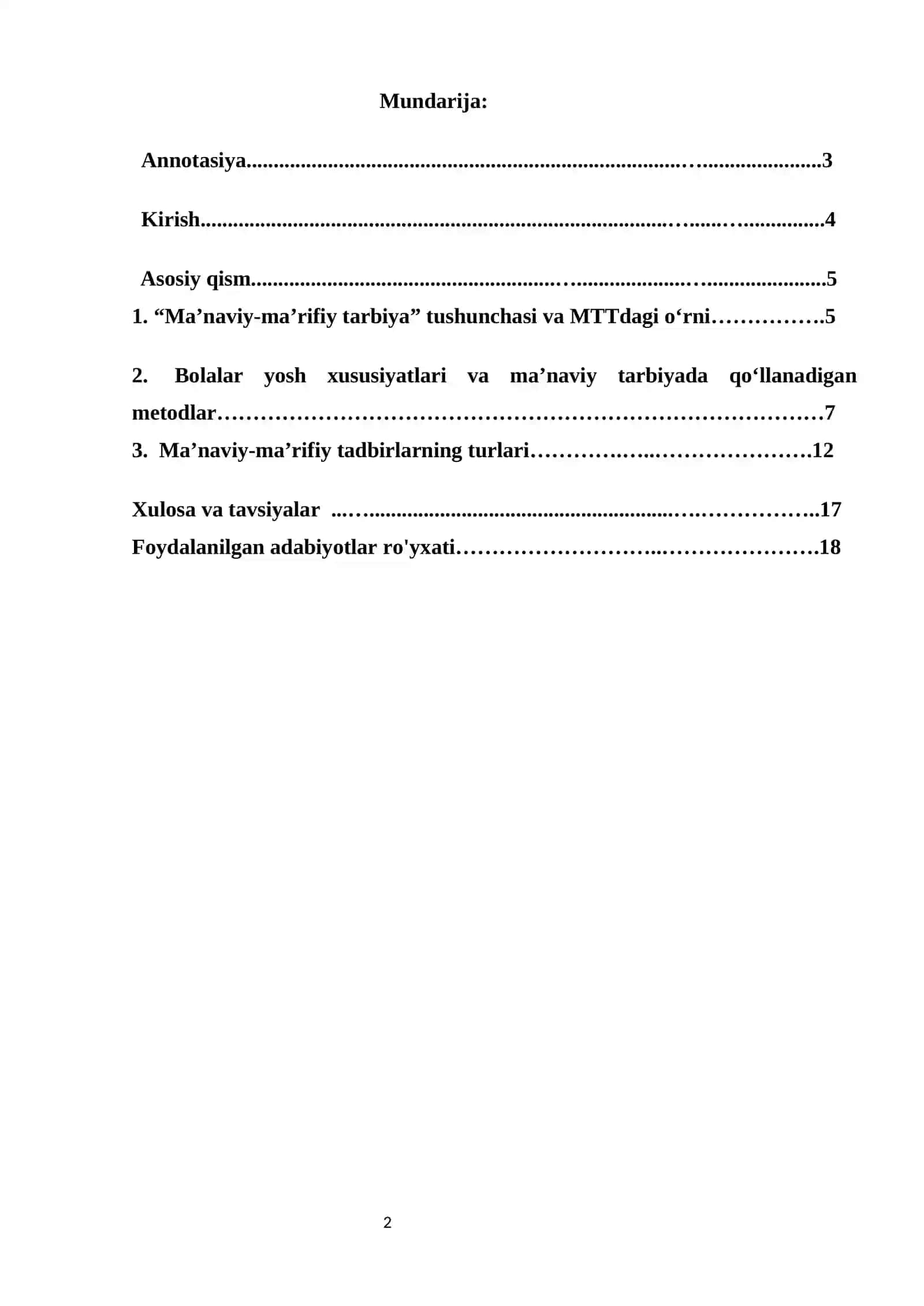 MAKTABGACHA TA'LIM TASHKILOTLARI DIREKTOR VA MUTAXASSISLARINI QAYTA TAYYORLASH VA ULARNING MALAKASINI OSHIRISH INSTITUTI 2