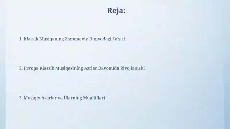 Evropa Klassik Musiqasining Zamonaviy Dunyoga Ta'siri 2