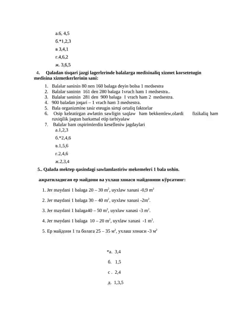 Tema 19:Jazgi sawlamlastiriw mekemeleri proektine baha beriw 2