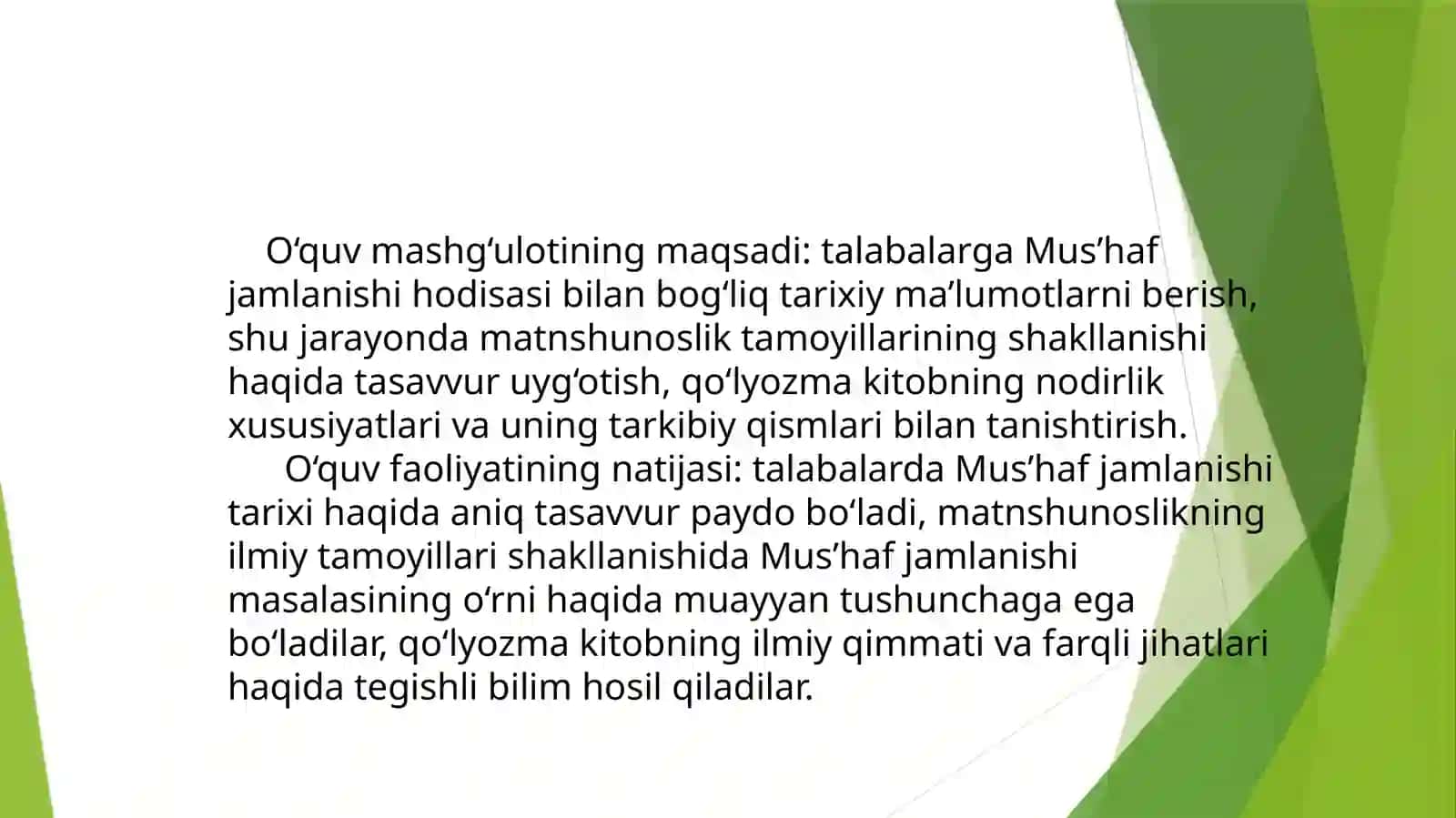Islom va yozuv. Arab yozuvining keng ommalashish jarayoni; Arab yozuvining uslubiy ko‘rinishlari Xat turlari 2