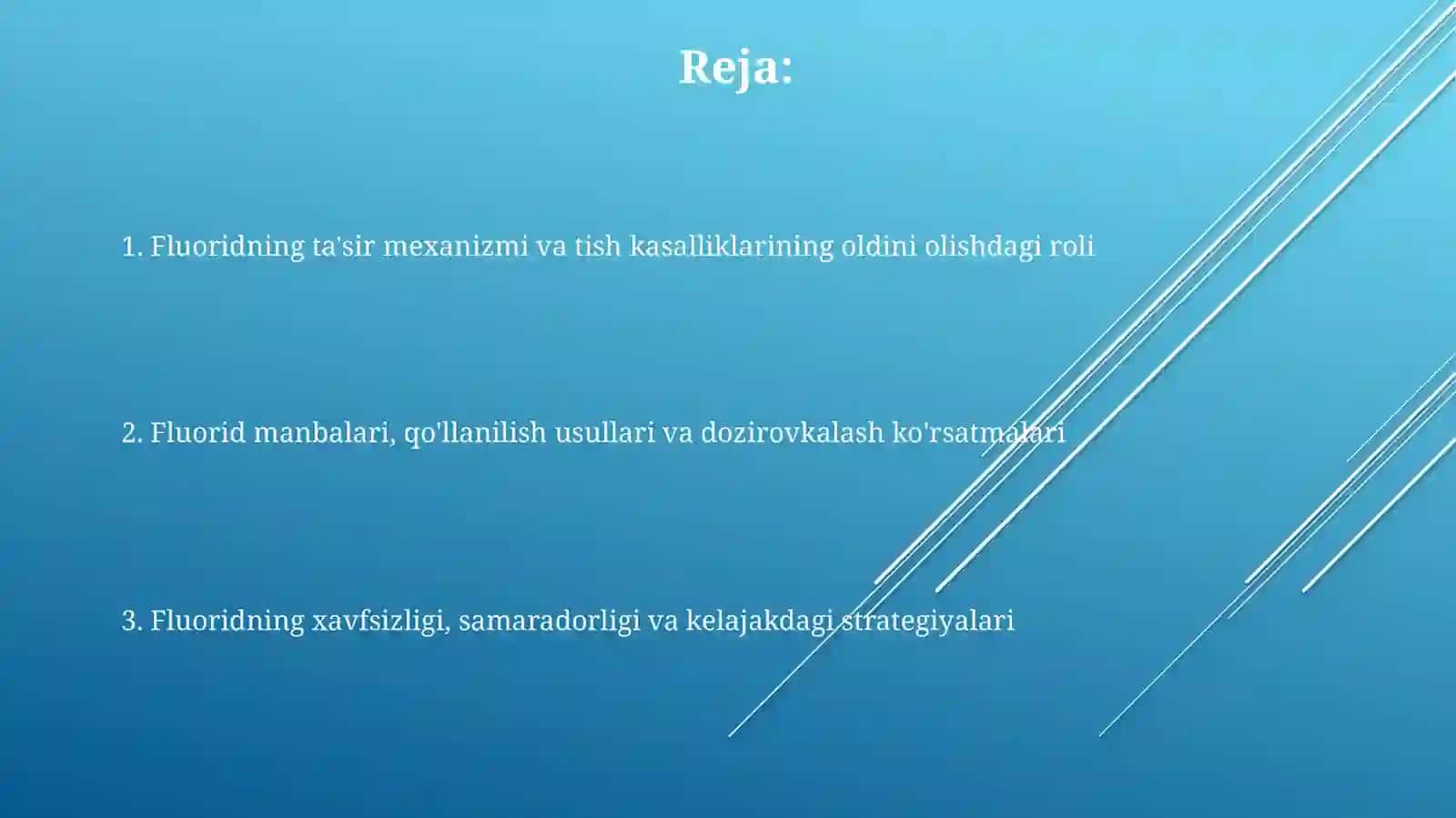 Stomatologik kasalliklar profilaktikasida fluor saqlovchi birikmalar 2