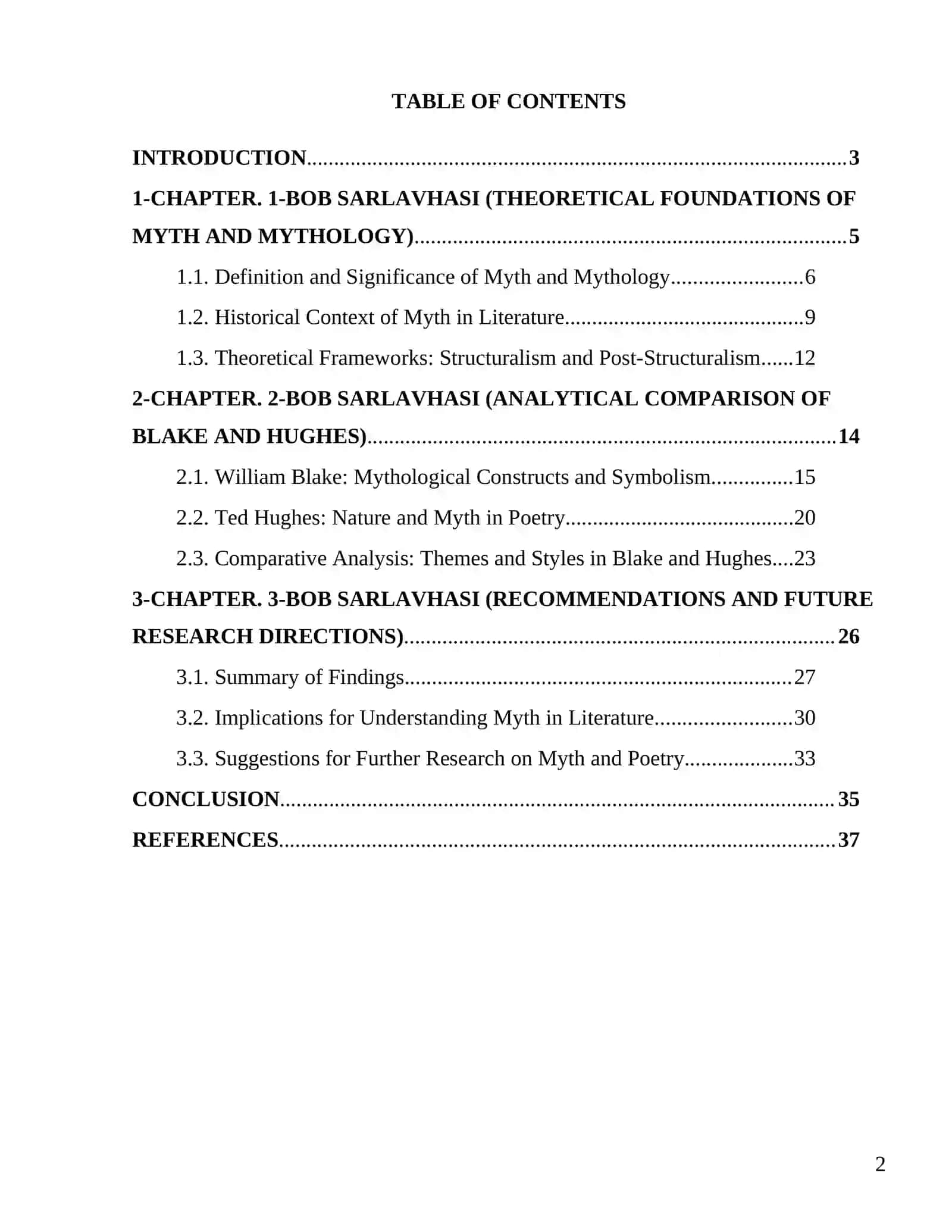 INGLIZ LETERATURE COURSE: COURSE WORK 2