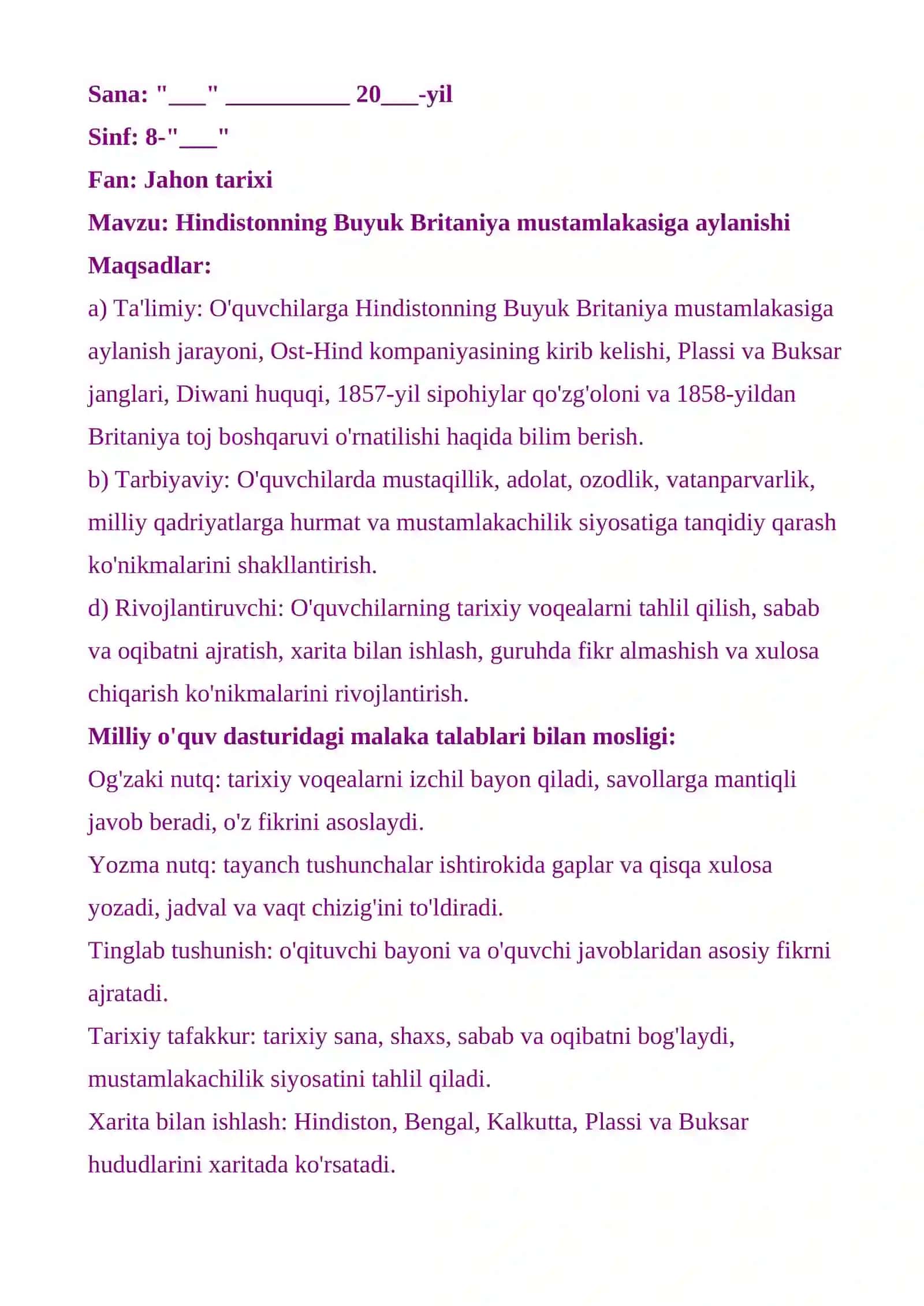 Hindistonning Buyuk Britaniya mustamlakasiga aylanishi 2